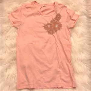 JCrew peach tee